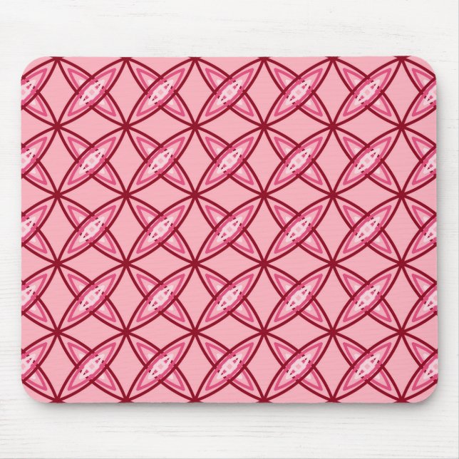 Tapis De Souris Impression atomique moderne du milieu du siècle -  (Devant)