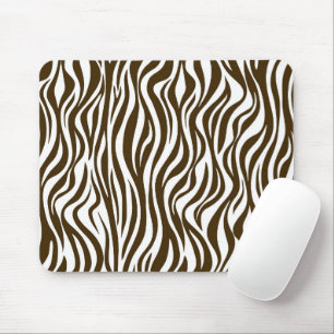 Tapis De Souris Impression Brown de la peau Zebra