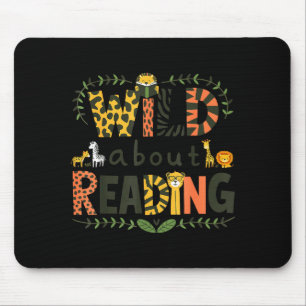 Tapis De Souris Impression d'animal lit un personnage de livre enf