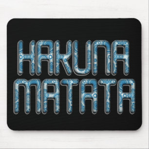 Tapis De Souris Impression d'art 3D Hakuna Matata