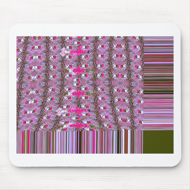 Tapis De Souris Impression d'art à motif abstrait dense et complex (Devant)