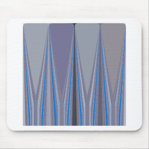 Tapis De Souris Impression d'art chevron bleu, violet, gris
