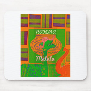 Tapis De Souris Impression d'art de girafe Hakuna