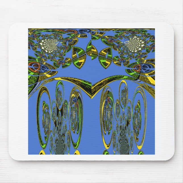Tapis De Souris Impression d'art Iridescente avec design abstrait  (Devant)