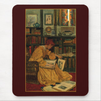 Tapis De Souris Impression d'art pour amateur de livres anciens |