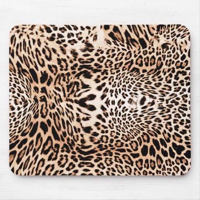 Tapis De Souris Impression de fourrure Leopard (Devant)