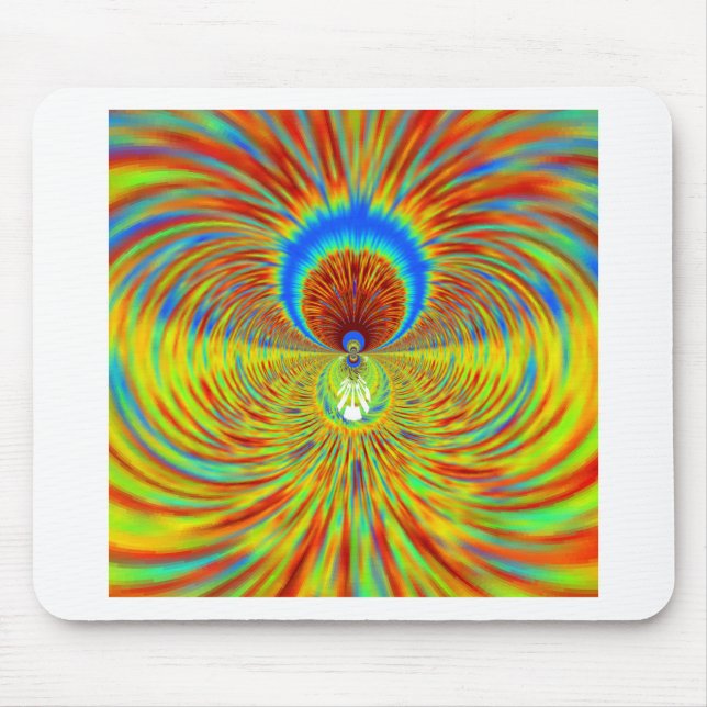 Tapis De Souris Impression de Kaleidoscope coloré (Devant)