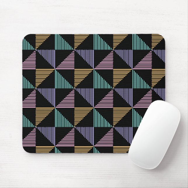 Tapis De Souris Impression géométrique abstraite élégante – Modern (Avec souris)