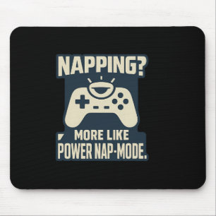 Tapis De Souris Impression graphique de joueur en mode de sieste p