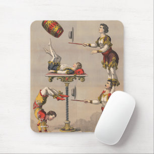 Tapis De Souris Impression Graphique vintage D'Un Acte acrobatique