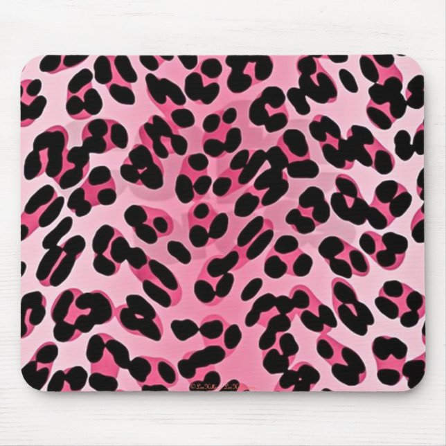 Tapis De Souris Impression guépard rose RAB Rockabilly (Devant)