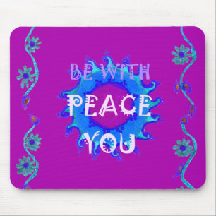 Tapis De Souris Impression Inspirante Paix soit avec Vous