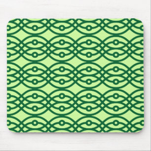 Tapis De Souris Impression kimono, vert clair et foncé