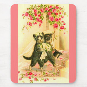 Tapis De Souris impression kitten newlyweds