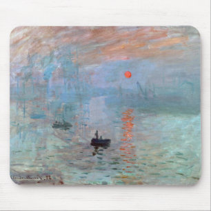 Tapis De Souris Impression, lever de soleil, Claude Monet, 1872