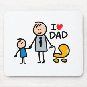 Tapis De Souris Impression Love Daddy