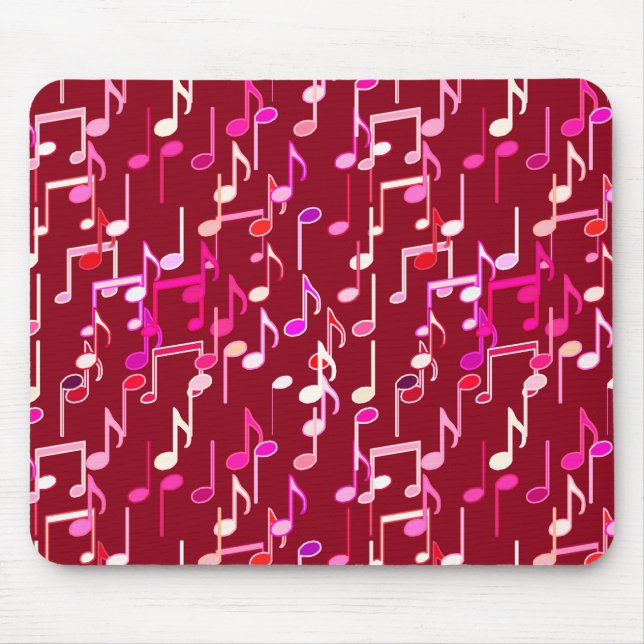 Tapis De Souris Impression musicale - bordeaux, multi (Devant)