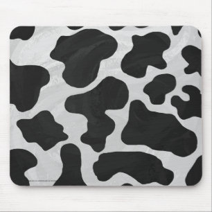 Tapis De Souris Impression noire et blanche de vache