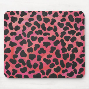Tapis De Souris Impression noire et rouge dalmate