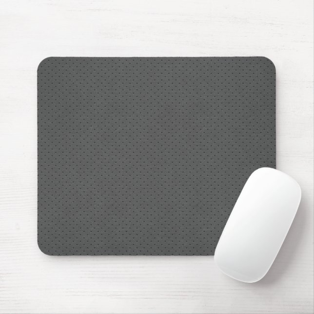 Tapis De Souris Impression numérique sur cuir gris perforé (Avec souris)