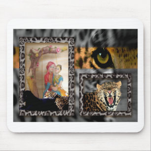 Tapis De Souris Impression Tiger & Couple Art