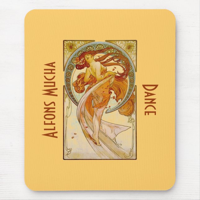 Tapis de souris Impression vintage danse Alfons Mu (Devant)