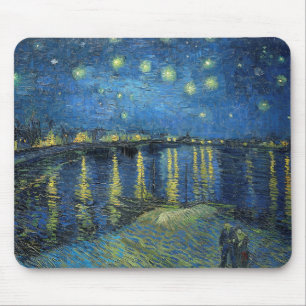 Tapis De Souris Impressionnisme Vincent Van Gogh Starry Starry Nui