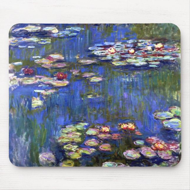 Tapis De Souris Impressionnisme Water Lily Pond Mousepad (Devant)