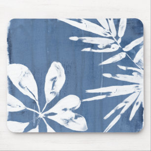 Tapis De Souris Impressions tropicales Indigo - Verdure tropicale