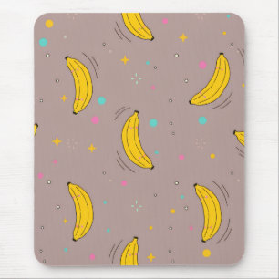 Tapis De Souris Imprimé tout en bananes mignonnes