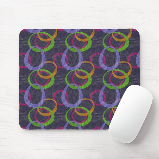 Tapis De Souris Imprimer les cercles rétrogrades (Avec souris)