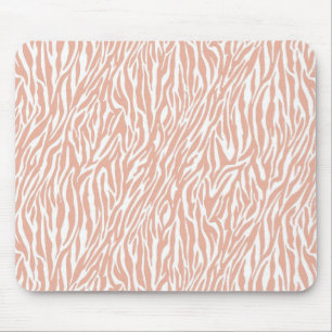 Tapis De Souris Imprimer Zebra Peach