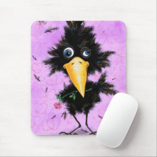 Tapis De Souris In Love Crow - Gentleman - Ajouter Votre Texte / N