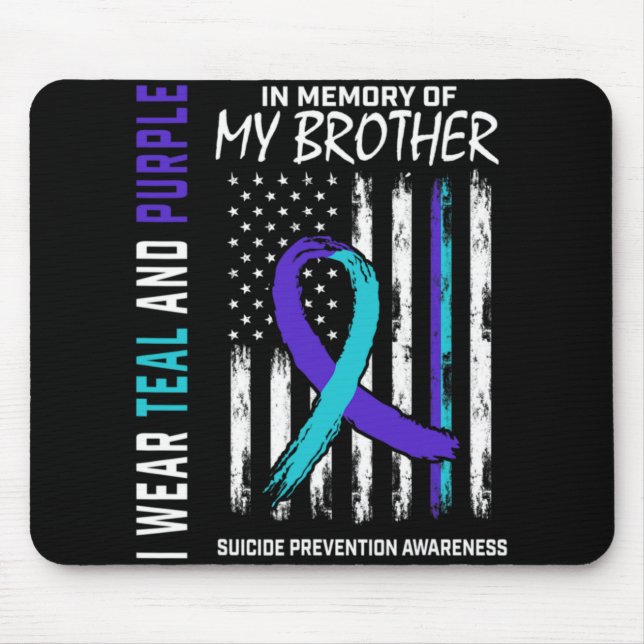 Tapis De Souris In Memory Brother Suicide Awareness Prevention Ame (Devant)