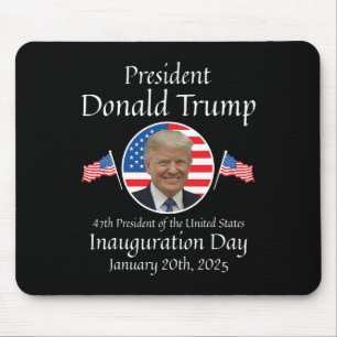 Tapis De Souris Inauguration de Donald Trump Jour 2025 47e Préside