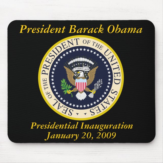 Tapis De Souris Inauguration de PRÉSIDENT OBAMA commémorative (Devant)