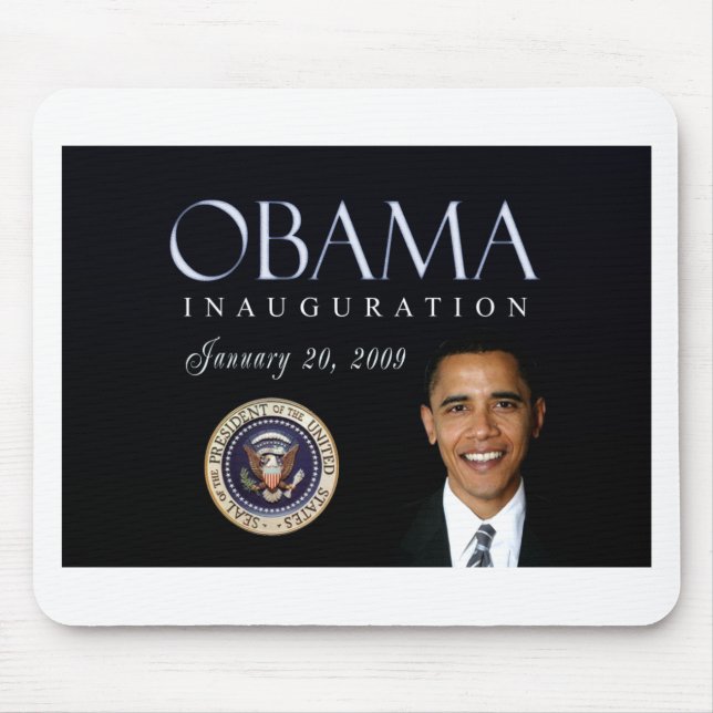 Tapis De Souris Inauguration d'Obama (Devant)
