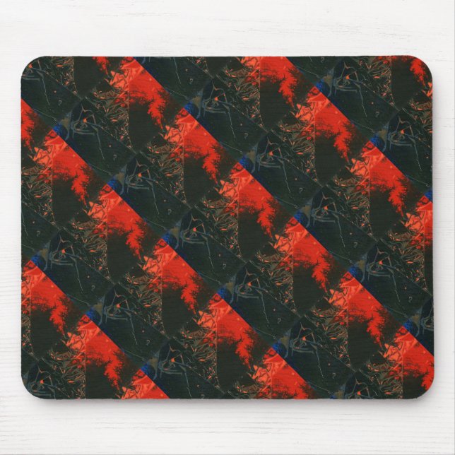 Tapis De Souris "Incendie de marais #3" Conception abstraite Mouse (Devant)