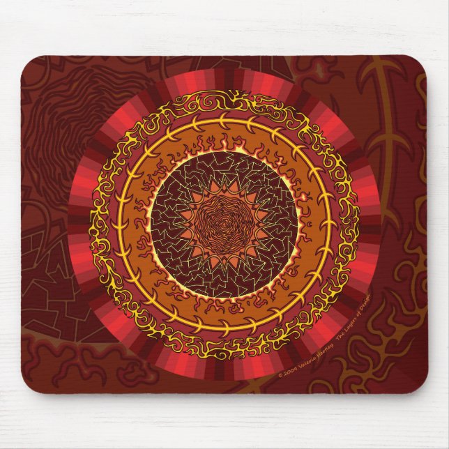 Tapis De Souris Incendie Mandala Mousepad (Devant)