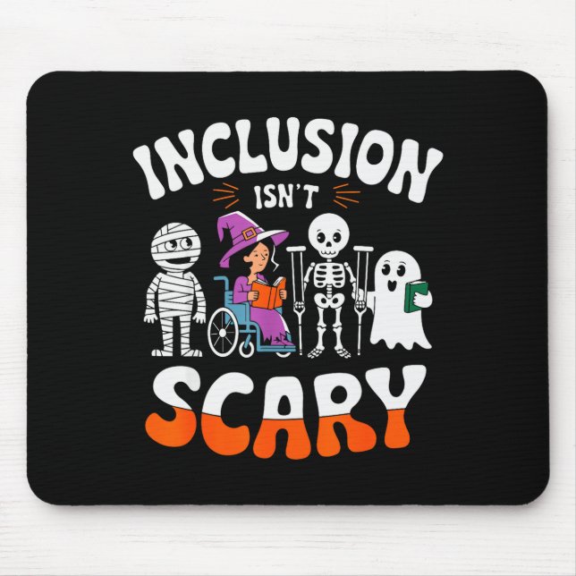 Tapis De Souris Inclusion Isn't Y Sped Halloween Special Education (Devant)