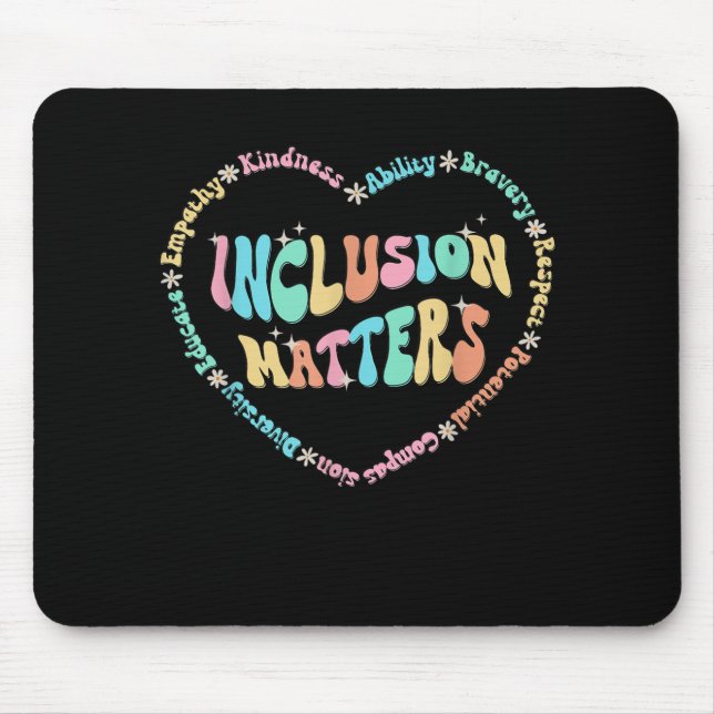 Tapis De Souris Inclusion S Sensibilisation sur l'autisme Vente En (Devant)