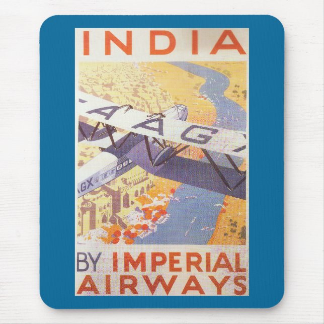 Tapis De Souris Inde par Imperial Airways (Devant)