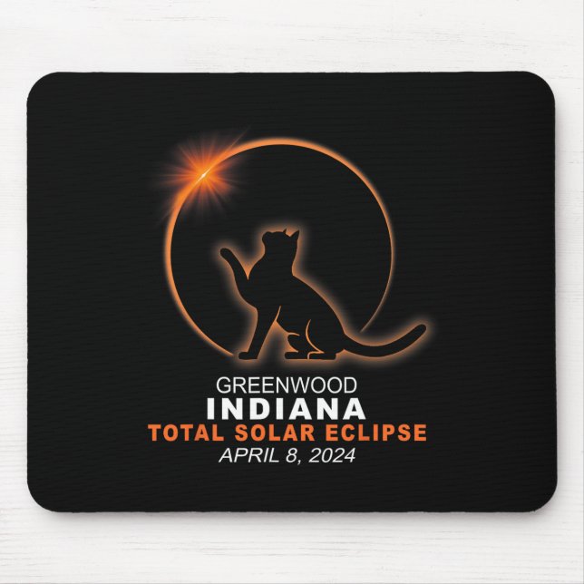 Tapis De Souris Indiana Total Solar Eclipse 2024 1 (Devant)