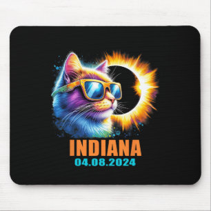 Tapis De Souris Indiana Total Solar Eclipse 2024 Cat Solar Eclipse