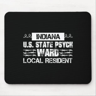 Tapis De Souris Indiana U.S. Inmate Psych Ward County State Jail H