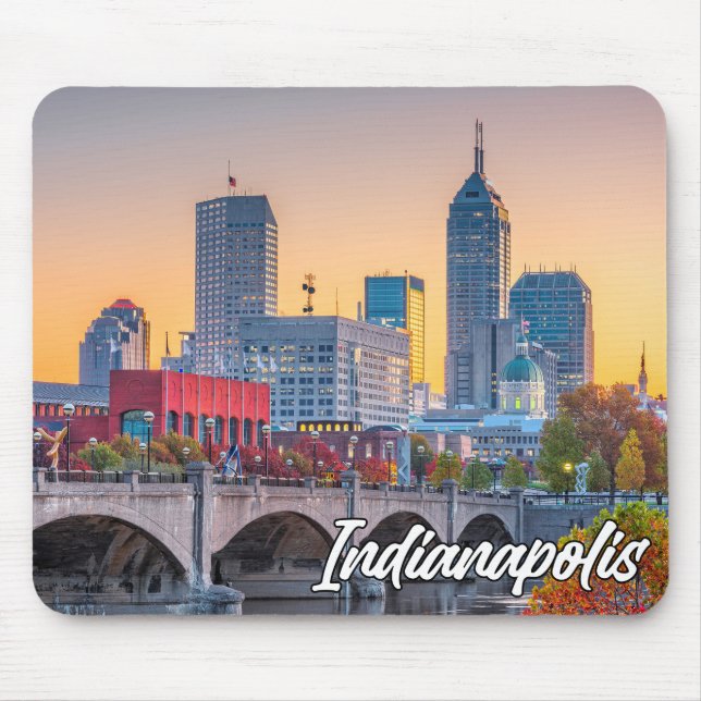 Tapis De Souris Indianapolis, Indiana, États-Unis (Devant)