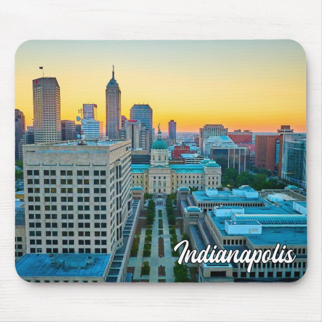 Tapis De Souris Indianapolis, Indiana, États-Unis (Devant)