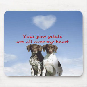 Tapis De Souris Indicateur aux cheveux courts allemand Mousepad