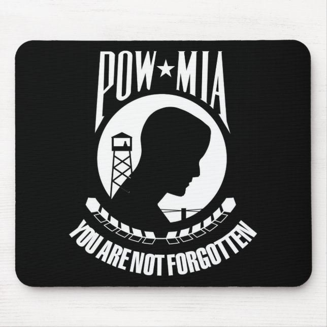 Tapis De Souris Indicateur POW-MIA (Devant)