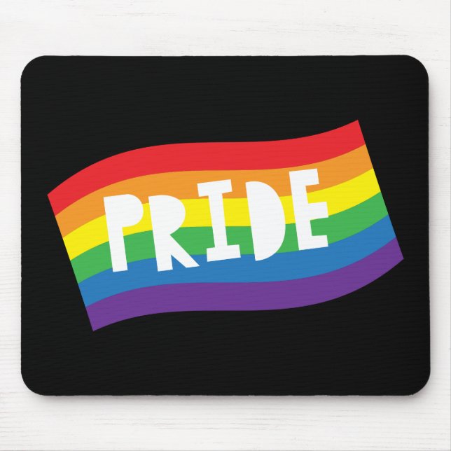 Tapis De Souris Indicateur Rainbow de Pride (Devant)
